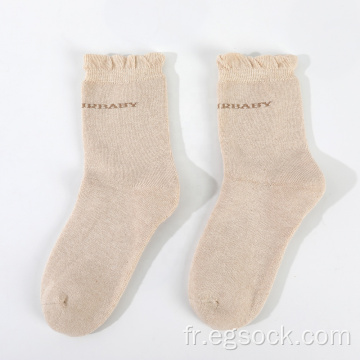 épaisses chaussettes chaudes en coton bio thermique pour femme